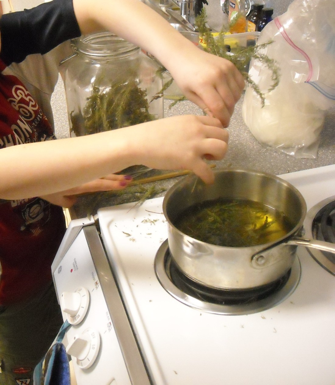 Learning the process step-by-step.